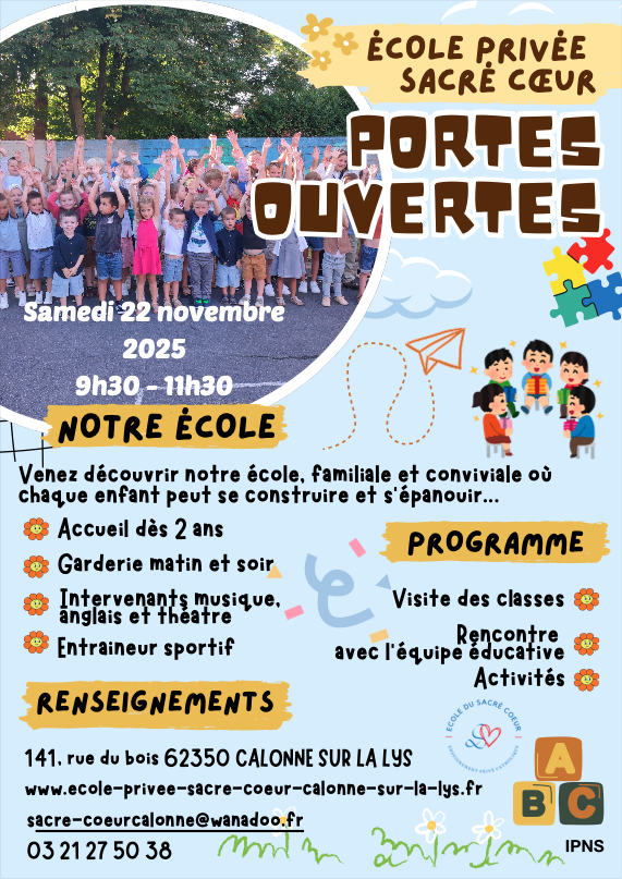 Ecole Sacré Coeur de Calonne sur la Lys